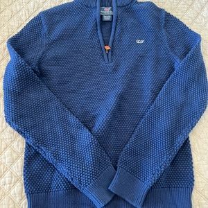 Vineyard Vines Royal Blue Boys 1/4 Zip pullover, Sz 12-14